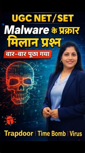 UGC NET June 2026 | Malware Types Matching Question #ugcnet2026 #ugcnet #computermcq #ugcnetpaper1