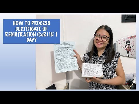 How to Process Certificate of Registration in BIR in 1 Day|Para saan ang COR?