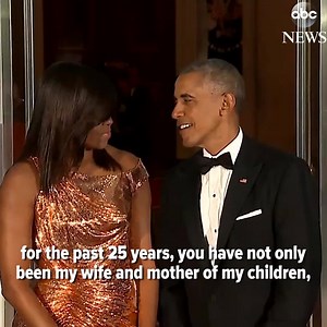 Today is former Pres. Barack Obama and former first lady Michelle Obama's 25th wedding anniversary. "For the past 25 years, you have not only been my wife and mother of my children, you have been my best friend." abcnews.com | ABC News