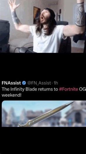 The Infinity Blade Is Returning!!! #fortnite #gaming #memes
