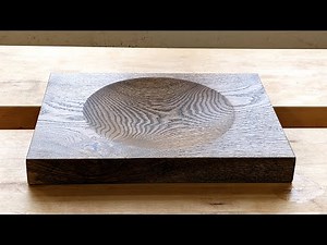 Making an oak bowl with a router