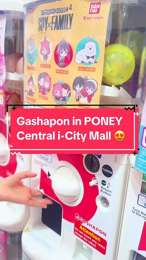 Gashapon Bandai Machine at Poney Central i-City Mall