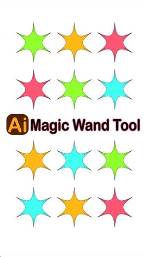 Magic Wand Tool Tutorial - Adobe Illustrator #adobe #graphicdesign