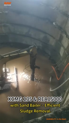 🌊 RAY Earth Auger REA15000 – Versatile Solution for XCMG 135! 🌊 Watch our REA15000 Earth Auger paired with an XCMG 135 excavator – efficiently handling silt and soft soil using a sand bailer attachment! 📽️ Watch Feedback Video: Project Highlights: ✔ Effective Silt Removal – Special sand bailer cleans silt efficiently ✔ XCMG 135 Compatibility – Perfect hydraulic and operational match ✔ Multi-Functional Design – Handles both drilling and material removal ✔ Stable Performance – Reliable operatio