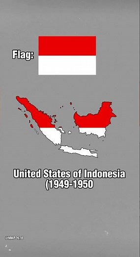 Evolution of Indonesia 🇮🇩 Pt 1 #history #geography #map #viral