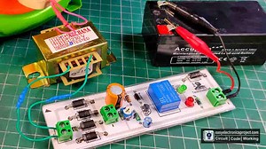 Automatic Battery Charger Circuit for 12V & 6V Battery