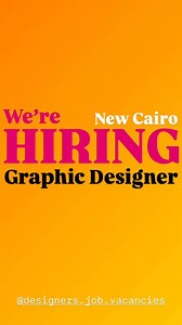 I’m looking for a #Senior Graphic Designer who is ready to grow into an Art Director role. The ideal candidate should have: Strong experience in branding and social media A solid portfolio with high-quality design projects Creativity balanced with strategic thinking and attention to detail Location: New Cairo If you know someone who fits this profile or would like to recommend a candidate, please feel free to share their portfolio or CV with me “hiresmart.Team@gmail.com” Thank you! | Designers J