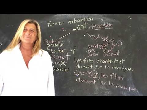 Les formes verbales - ant - apprendre le français- ‪@momaschool‬