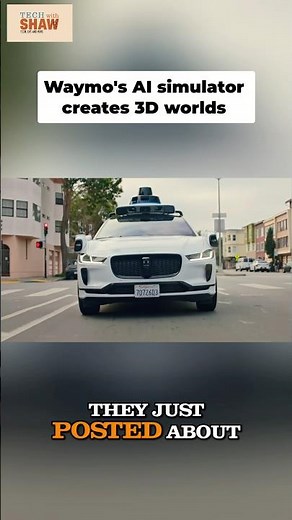 Waymo’s new AI World Model trains robotaxis in hyper realistic simulations 🚗🤖 #Waymo
