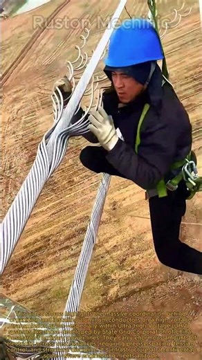 Organizing Massive Aluminum Conductors on Pylon: How Ultra-High Voltage Transmission Lines are Built