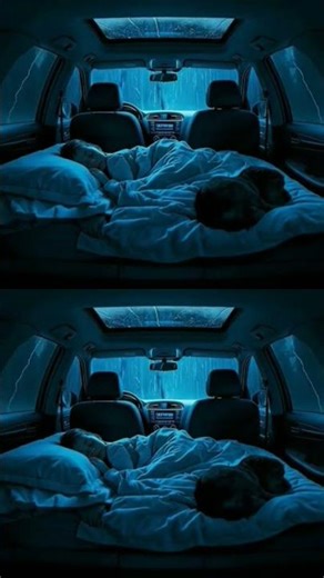 Warm Car Sleep in Heavy Rain ⛈️🚗💤