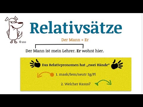 Lerne Deutsch: Relativsätze. TEIL 1