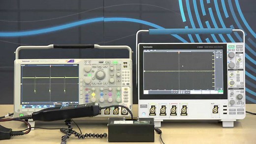 8bit 和12bit 示波器测试信号的对比