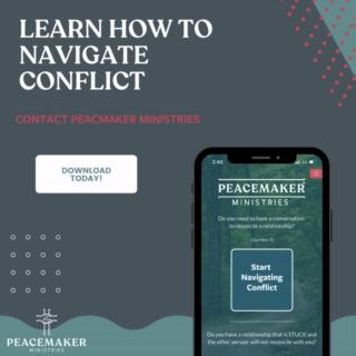 Did you know that we have an app that you can download anytime and anywhere? Just head over to your app store to download today and get started exploring our app! You can also take one of our upcoming app trainings! https://www.peacemakerministries.org/events | Peacemaker Ministries