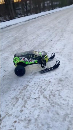 Integy Skis on the Gorgon #arrma #gorgon #integy #skis #powerhobby #rtr #shorts #youtubeshorts