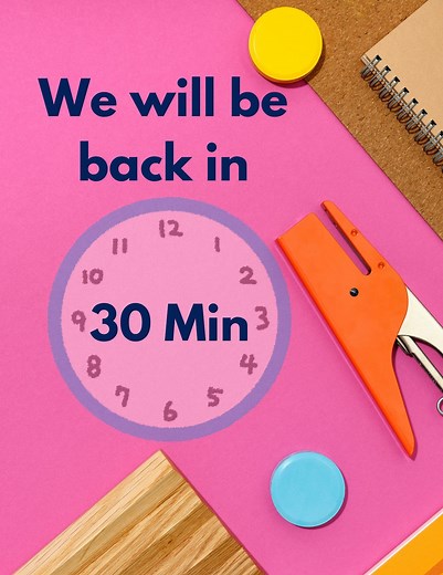 Be Back in 30 Minutes Signs - Etsy