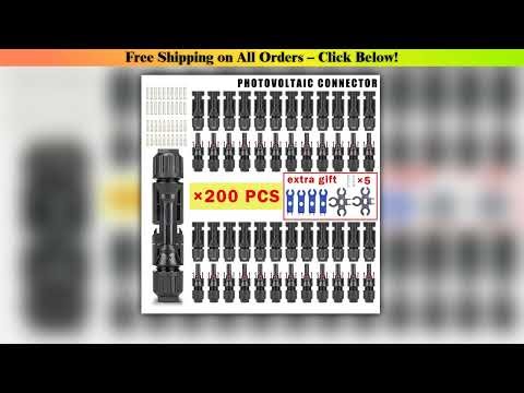 400/200/100/20 Pcs Photovoltaic Solar Connector Plug 1000V 30A Connectors Kit for Solar Panel