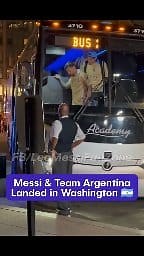 91K views · 3.8K reactions | Leo Messi is already in Washington leading the delegation of the Argentina National Team, which is staying in a hotel 100 meters from the White House, here in DC. 酪 : [Relatoresconvos] | LEO MESSI FAN ZONE | Facebook