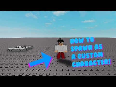 How to spawn as a CUSTOM CHARACTER in your GAMES! (Roblox Studio)