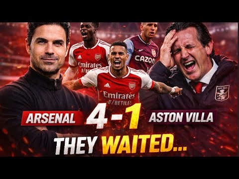 Arsenal 4–1 Aston Villa: The 25 Minutes That Changed Everything | Tactical Breakdown