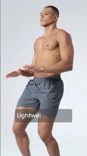 MIER Men's 5-Inch Dry Fit Running Shorts with Zipper Pockets