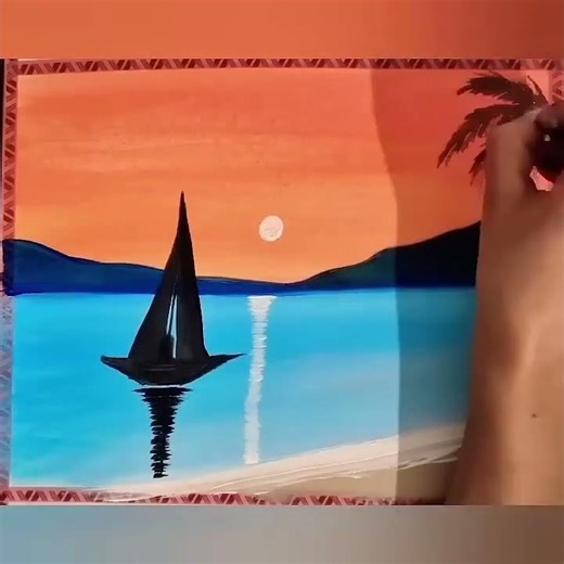 #amazing arylicpainting arts beginners satisfaing step by step easy methods #shortsvideo #arts