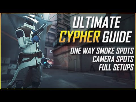 Valorant: ULTIMATE Cypher Guide - One Way Smoke SPOTS and Full SETUPS - SEE Everything