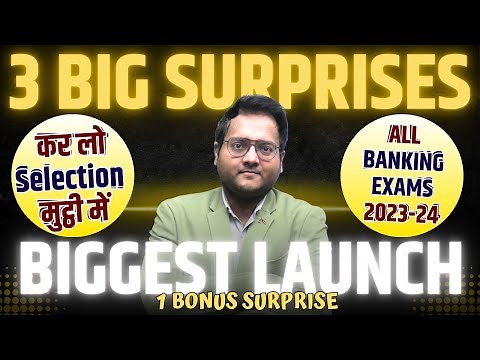 Bank Exams 2024 Preparation | Harshal Sir 3 Biggest Launch & Surprises for Bank Exams Preparation