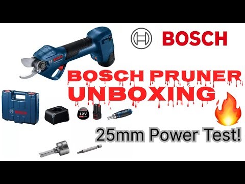 Bosch 25mm Lithium-ion Cordless Pruning Shear Unboxing | 06019K10F1 | Full Features & First Look