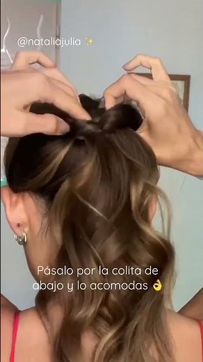 Peinado FÁCIL y ELEGANTE 👠 con COLA DE CABALLO ✨ rápido #peinadosfaciles #peinado #nataliajulia