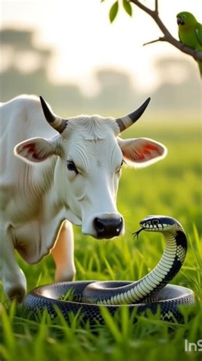 🐄 #animals #youtubeshorts #shorts #viral #ytshorts #ai #parrot #cow @aivideoto