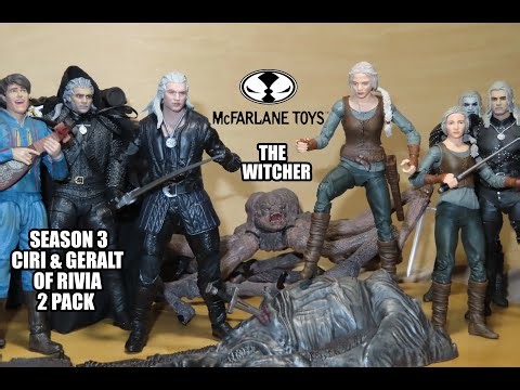 McFarlane Toys THE WITCHER Season 3 CIRI & GERALT of Rivia Figure 2 Pack