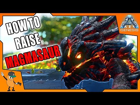 HOW TO RAISE MAGMASAUR | What do Magmasaurs Eat Ark Genesis