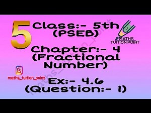 Class:-5th(pseb) ex:-4.6(Ques:-1)