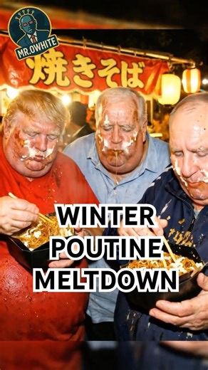 WINTER POUTINE MELTDOWN: GRAVY EVERYWHERE IN QUEBEC #funny #politicsasusual #memes
