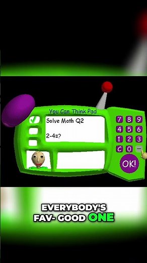 Baldi's Party: Can You Solve the Math Problems to Exist? #shorts