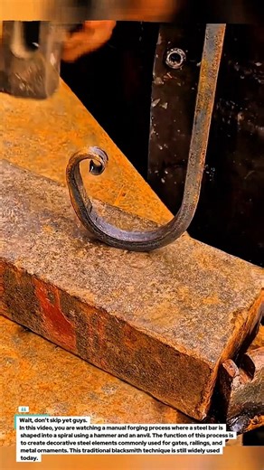 Forged Steel Spiral Process | Manual Blacksmith Technique.