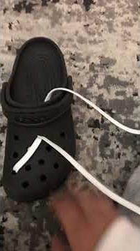 How to put shoe laces on crocs IT IS SO SIMPLE