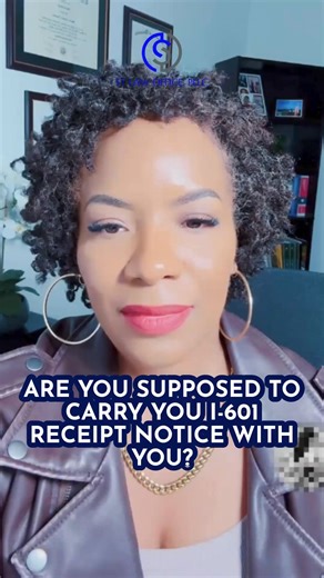 ARE YOU SUPPOSED TO CARRY YOU I-601 RECEIPT NOTICE WITH YOU? | ST Law Office 📲 CALL 561.405.4889 TO BOOK YOUR CONSULTATION 📅 OR CLICK ➡️ linktr.ee/STLawOffice TO SCHEDULE YOUR OWN APPOINTMENT #STLawOffice #ForYou #immigration #I601 | ST Law Office, PLLC