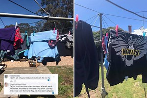 Mum shows how she hides knickers on the line so people can’t see & sparks debate