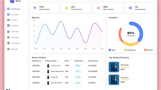 Flutter Beautiful UI - Dashboard Page