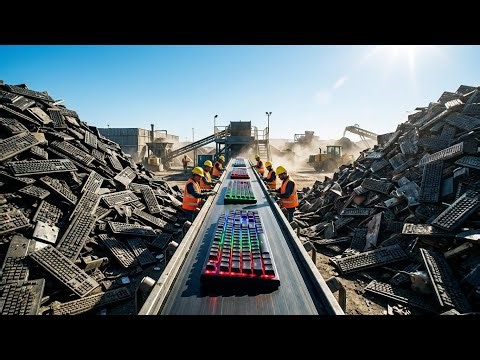 Restoring 100 Disgusting "Gamer Rage" Keyboards Found in a Cyber Cafe (Full Process)