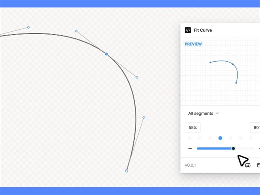 Fit Curve 的 Figma 插件演示视频