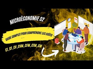 Microéconomie S2 : Guide complet pour Comprendre les Coûts (CT, CF, CV, CVM, CFM, CTM, Cm) Ep 1
