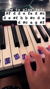 How to play jojo piano