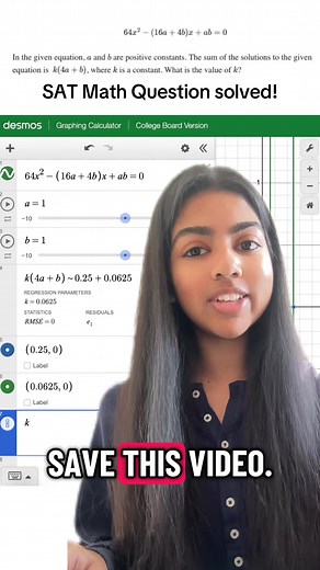 SAT Math question made easy with desmos! #desmoshacks #SATMath #DigitalSAT #SAT #desmos