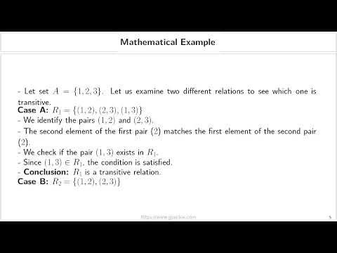Transitive Relations