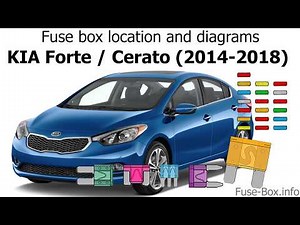 Fuse box location and diagrams: KIA Forte / Cerato (2014-2018)