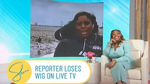This woman is a PRO! A reporter lost her wig on LIVE TV, which reminds Sherri when she lost her wig on the way to work at The View. #sherri #sherrishowtv #fun #joy #laughter #daytime #talkshow #theview #wig #reporter | Sherri