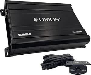 Amazon.com: Orion Cobalt CBA2000.1D Monoblock 1-Channel Class D Amplifier for Car Subwoofer, 2000W MAX, 1/2/4 Ohm Stable, Adjustable Low Pass with Bass Boost, MOSFET Power Supply, Bass Knob Included : Electronics